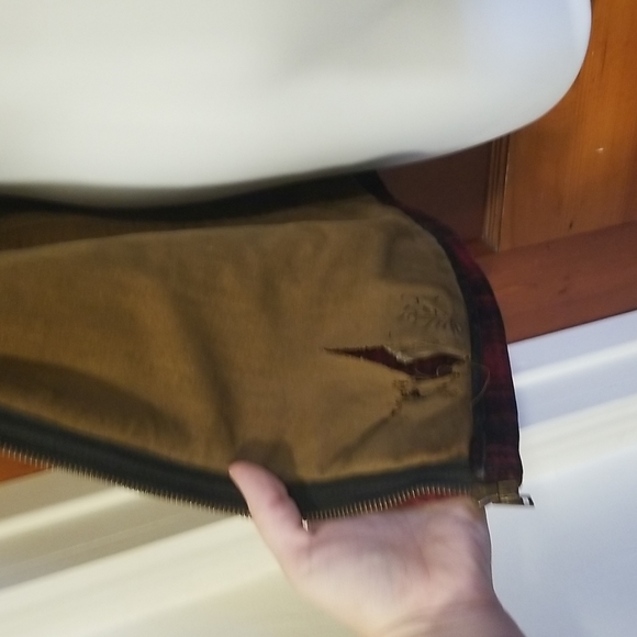 1950s Woolrich Mackinaw Wool Hunting Coat Jacket Size 38 Red Tartan Plaid - Picture 7 of 12